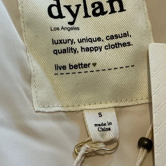 NWT Dylan Los Angeles Faux Fur Zip Up Jacket Ecru Color Size S - Picture 7 of 13